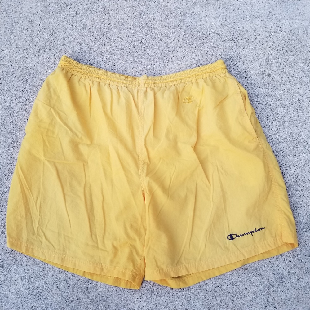 Rare Champion Yellow Swim TRunks